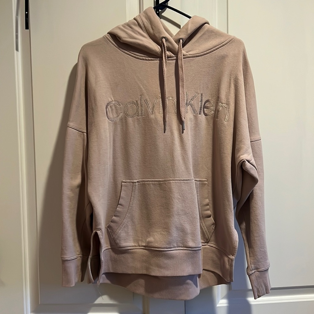 CALVIN KLEIN PERFORMANCE Dusty Rose Pink Hoodie Sweatshirt